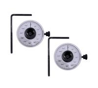 POPETPOP 2 Jeux de Jauges D'angle à 360° pour Clé Dynamométrique, Outil de Mesure Angulaire Précis pour Serrage Mécanique Automobile, Jauge Réglable Compacte et Portable pour Atelier