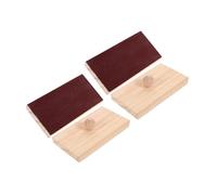 POPETPOP 2 Paires Blocs de Sable Bois pour Garçon Fille Instrument de Percussion Montessori avec Double Effet Sonore Musical Éducatif pour Développement Rythme