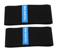 POPETPOP 2 Paires Couvre-Chaussures de Skate de Patinage Artistique Protecteur de Patinage élastique Couvre-Chaussures de Patins à Glace Housses de Patins à roulettes TPR Noir