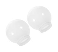 POPETPOP 2 pièces Abat Jour Acrylique Abat Jour Sphérique Étanche pour Lampe Extérieure Décoration Moderne Diamètre Compatible avec Luminaires Muraux et Suspensions