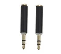 POPETPOP 2 pièces Adaptateur Jack pour Micro Casque Filaire Connecteur Cuivre Résistant Facile à Brancher pour Caméra et Audio