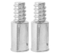 POPETPOP 2 pièces Adaptateur Manche Balai Aluminium Embouts Filetés Alliage Solide pour Bois et Aluminium Connecteur Vis Rivet pour Balais et Mops Lot de Polyvalentes