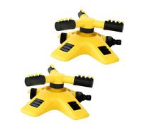 POPETPOP 2 pièces Arroseur de Jardin Rotation Automatique Triple Hélice pour Irrigation Pelouse et Plantes Système Arrosage Automatique Polyvalent pour Jardin et Potager