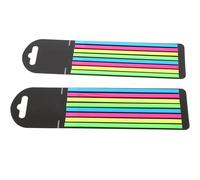 POPETPOP 2 pièces Bandes Marqueurs de Phrase Fluorescentes Accessoires de Lecture Portables Onglets Index Pet pour Marquage Professionnel des Phrases Notes Autocollantes Colorées pour