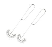 POPETPOP 2 pièces Batteur Œufs Manuel Inox Spirale Résistante Accessoire Cuisine Multifonction avec Crochet Rangement Facile