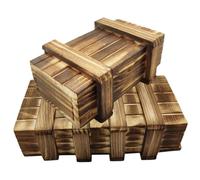 POPETPOP 2 pièces Boîte Puzzle Bois pour Garçon Fille Jeu Cognitif avec Compartiments Secrets Éducatif Bois Sûr Cadeau Puzzle pour Garçons et Filles Grand Petit