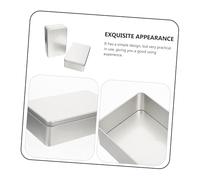 POPETPOP 2 pièces Boîtes à Biscuits Tôle Mate Boîtes de Rangement Portables pour Snacks Cuits Compactes et Légères pour Bonbons et Pâtisseries Faciles à Ouvrir et Fermer