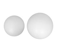 POPETPOP 2 Pièces Boules Creuses en Mousse Blanche pour Peinture et | Légères, Surface Lisse, Montage Facile, en Écume Ronde, pour Montage D'exposition et Assemblage Éducatif