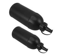 POPETPOP 2 Pièces Bouteilles Rondes en Plastique PP 800ml pour Stockage de Petites Perles avec Couvercle, Design Ergonomique Portable Rangement Jeu