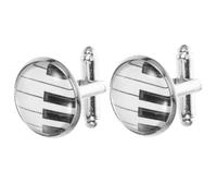 POPETPOP 2 pièces Boutons de Manchette Homme Piano Motif Accessoires Élégants pour Chemises de Costume Boutons Tuxedo pour Mariage et Affaires Design Créatif et