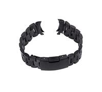 POPETPOP 2 pièces Bracelet Montre Acier Inoxydable avec Liens Solides et Extrémités Courbées Noir Barres à Ressort pour Montre Confort Optimal et Pratique