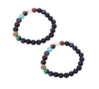 POPETPOP 2 pièces Bracelet Solaire Perles Représentant Charme Étoile Gardienne Unisexe pour Femmes et Hommes Anniversaire Mariage