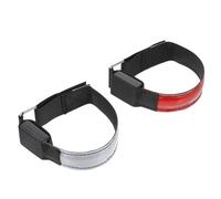POPETPOP 2 pièces Brassard Lumineux LED Sport Bracelet de Sécurité Ajustable pour Course Nocturne Visibilité Élevée pour Poignets et Membres Protection Piétons et Cyclistes
