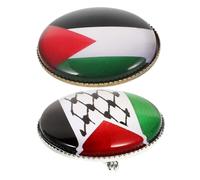 POPETPOP 2 pièces Broche Drapeau Badge Élégant pour Costume et Voyage International Accessoire de Style Unique et à Lépreuve Lot
