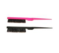 POPETPOP 2 pièces Brosse Cheveux Poils Sanglier avec Dents Pointues Manche Fin Confortable Stimulateur Chevelu pour Usage Salon et Domicile Couleur Aléatoire Couleur Couleur Aléatoire
