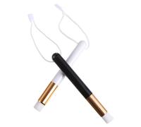 POPETPOP 2 pièces Brosse Nettoyante Cils Multifonction pour Maquillage Visage Sourcils et Cils Poignée Légère et Surface Douce pour Salon et Usage Domestique