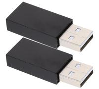 POPETPOP 2 pièces Câble Adaptateur USB Male vers Femelle Aluminium Noir Lot Coque Renforcée pour Sécuriser la Transmission de Données