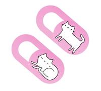 POPETPOP 2 pièces Cache Webcam Ultra Mince Slide Protection pour Ordinateur Portable et Tablette et Discret pour Sécurité Peeping
