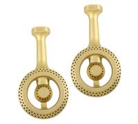 POPETPOP 2 Pièces Cast Iron Stove Burner Head Replacement Heat Resistant Gas Burner Caps For Kitchen Cooking Accessories