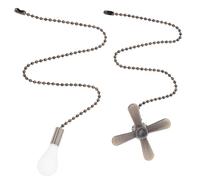 POPETPOP 2 Pièces Chaînes de Tirage pour Ventilateur de Plafond Décoratives Extension de Chaîne pour Lustre Ventilateur Plafonnier Vintage Accessoires pour Lumière et Plafonnier LED