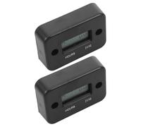 POPETPOP 2 Pièces Compteur Horaire LCD Noir Intégré pour Balades Moto | Capteur Hall Intégré, Alimentation Indépendante, Lisibilité au Soleil, Entretien Programmé, pour Longues Sorties