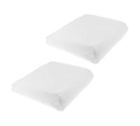 POPETPOP 2 Pièces Coton De Filtre De Réservoir De Poissons Nettoyeurs Aquarium Vide Filet De Drainage Ventilateur Extracteur De Filtre à Charbon Réservoirs Filtre Éponge Polyester Blanche