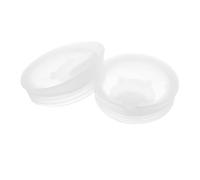 POPETPOP 2 Pièces Couvercles de Carafe en Plastique Blanc pour Bouteilles à Jus 1l et 1,6l avec Joint Étanche pour Préservation de Fraîcheur et Anti-fuite