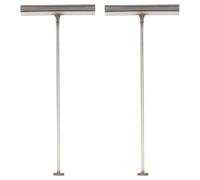 POPETPOP 2 Pièces Crochet T Acier Inoxydable Outil Utilitaire Robuste pour Levage et Ouverture de Couvercles de Regard Poignée Ergonomique pour Portes Roulantes et Ressorts de Trampoline