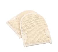 POPETPOP 2 pièces de Bain Exfoliants Double Face Lin Épaissi Nettoyants Corps Doux et Respirants pour Peau et Circulation Sanguine