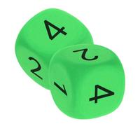 POPETPOP 2 pièces Dés Géants Mousse EVA pour Garçon Fille Grands Dés et Faciles à Saisir Accessoires Éducatifs et Jeux de Fête Lot de Vertes