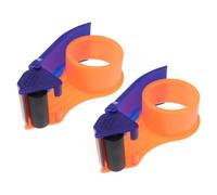 POPETPOP 2 pièces Distributeur de Ruban Adhésif Métal Coupe-carton Robuste et Ergonomique Appareil de Scellement Antirouille pour Emballage Facile et Rapide