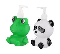 POPETPOP 2 pièces Distributeurs de Lotion Adorables Flacons de Voyage Décoratifs avec Bouchon Amovible pour Shampooing et Soins Accessoire Pratique pour Salle de Bain et Voyage