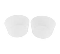 POPETPOP 2 Pièces Doublure de Seau de Sauna en Plastique Blanc 4 L, Insert pour Seau en Bois de Sauna, Bain de Pieds, Facile à Nettoyer, Surface Lisse, Accessoire Spa Réutilisable