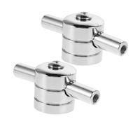 POPETPOP 2 Pièces Drum Lugs Double End Metal Snare Tom Bass Drum Parts Cylindrical Design For Precise Tension Control And Enhanced Sound Quality