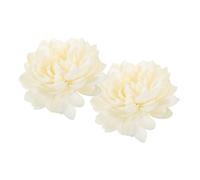 POPETPOP 2 pièces Embrases de Rideaux Modernes Fleur Clips Décoratifs pour Attacher Vos Rideaux avec Élégance Accessoires pour Types de Couleur Blanche