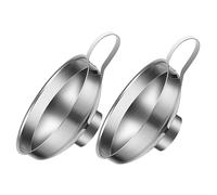 POPETPOP 2 pièces Entonnoir Large Inox pour Confiture et Épices Entonnoir Multi Usage Cuisine Résistant et Facile à Nettoyer pour Poudres et Conserves