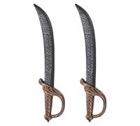 POPETPOP 2 Pièces Épée Pirate en Plastique 50cm, Accessoire Léger