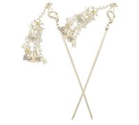 POPETPOP 2 pièces Épingle à Cheveux Chinoise Ancienne avec Pompon Lot de Bâtons Longs pour Chignon Accessoires Légers et Élégants pour Femmes et Adolescentes