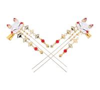 POPETPOP 2 pièces Épingle à Cheveux Chinoise Vintage Fox avec Style Féerique Pince Latérale pour Femmes et Couleur Aléatoire Couleur Aléatoire