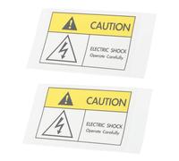 POPETPOP 2 pièces Étiquettes Adhésives de Sécurité pour Avertissement Choc Électrique Signalisation Haute Tension Autocollants Industriels Résistants et Visibles
