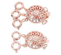 POPETPOP 2 pièces Fermoir de Collier Multi Couches Séparateur pour Superposition et Fabrication de Bijoux pour Colliers et Bracelets DIY