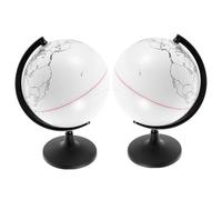POPETPOP 2 pièces Globe Terrestre DIY Interactif Effaçable pour Bricolage Éducatif et Décoration Personnalisée
