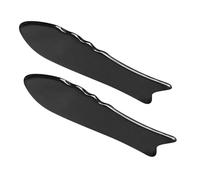 POPETPOP 2 Pièces Gua Sha Facial Tool Corne de Bœuf Naturelle Planche de Massage pour Visage Cou et Dos Instrument Portable pour Thérapie Musculaire et Relaxation