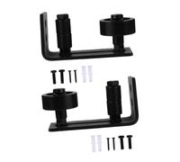 POPETPOP 2 pièces Guide de Plancher Ajustable pour Porte Coulissante de Grange Roulettes de Remplacement Murales Support Au Sol pour Rail de Porte Coulissante Lot