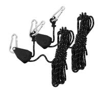 POPETPOP 2 Pièces Hangers de Suspension Réglables Corde Réfléchissante Lot de Système de Poulie pour Lumières de Culture Équipement de Plantation Intérieur Durable et Pratique