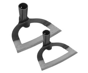 POPETPOP 2 Pièces Houe de Désherbage Creuse en Acier Inoxydable pour Jardinage et Agriculture, Outil Manuel Polyvalent Design Classique pour Désherber et Ameublir Le Sol