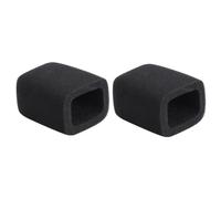 POPETPOP 2 pièces Housse Microphone Mousse Souple Anti-poussière Anti-éclaboussures Protection Micro pour Conférences Interviews et Ktv Adaptée Plupart des Micros