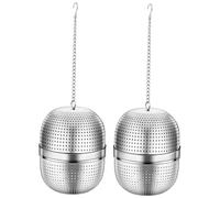 POPETPOP 2 pièces Infuseur à Thé Boule Inox Haute Température Filtre Fin pour Vrac Multi Usage pour Maison Bureau Lot