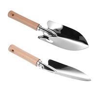 POPETPOP 2 pièces Jardinage Transplant Trowel Acier Inoxydable avec Manche Outils de Jardin Pratiques pour Transférer et Jardiner
