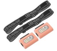 POPETPOP 2 Pièces Lampe Pectorale de Course 6w Ipx6 Rose, Clip Magnétique | Silicone et Batterie Lithium Polymère, Montage Rapide sur Gilet ou Ceinture, pour Coureurs Nocturnes